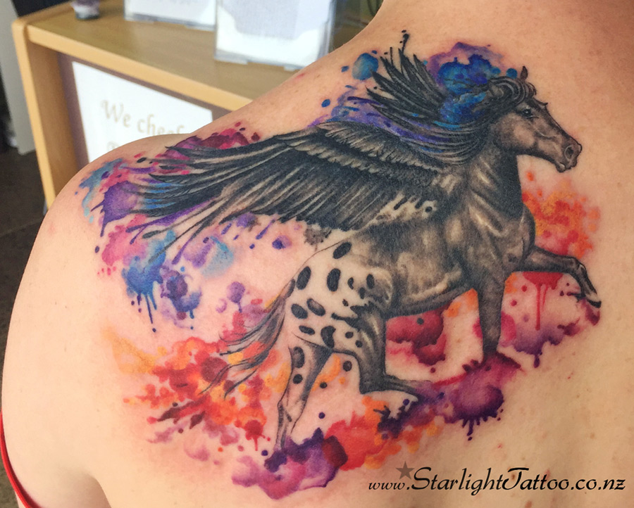 Watercolor Appaloosa horse