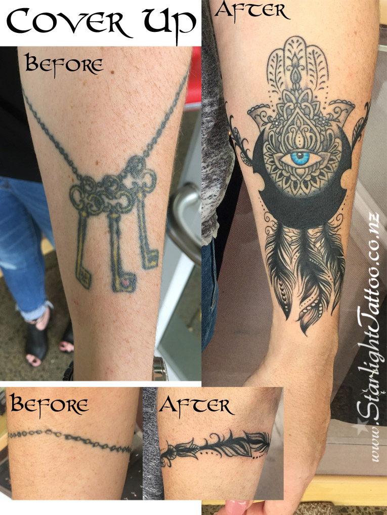 Hand tattoo cover-up with symbolic design and renewed clarity