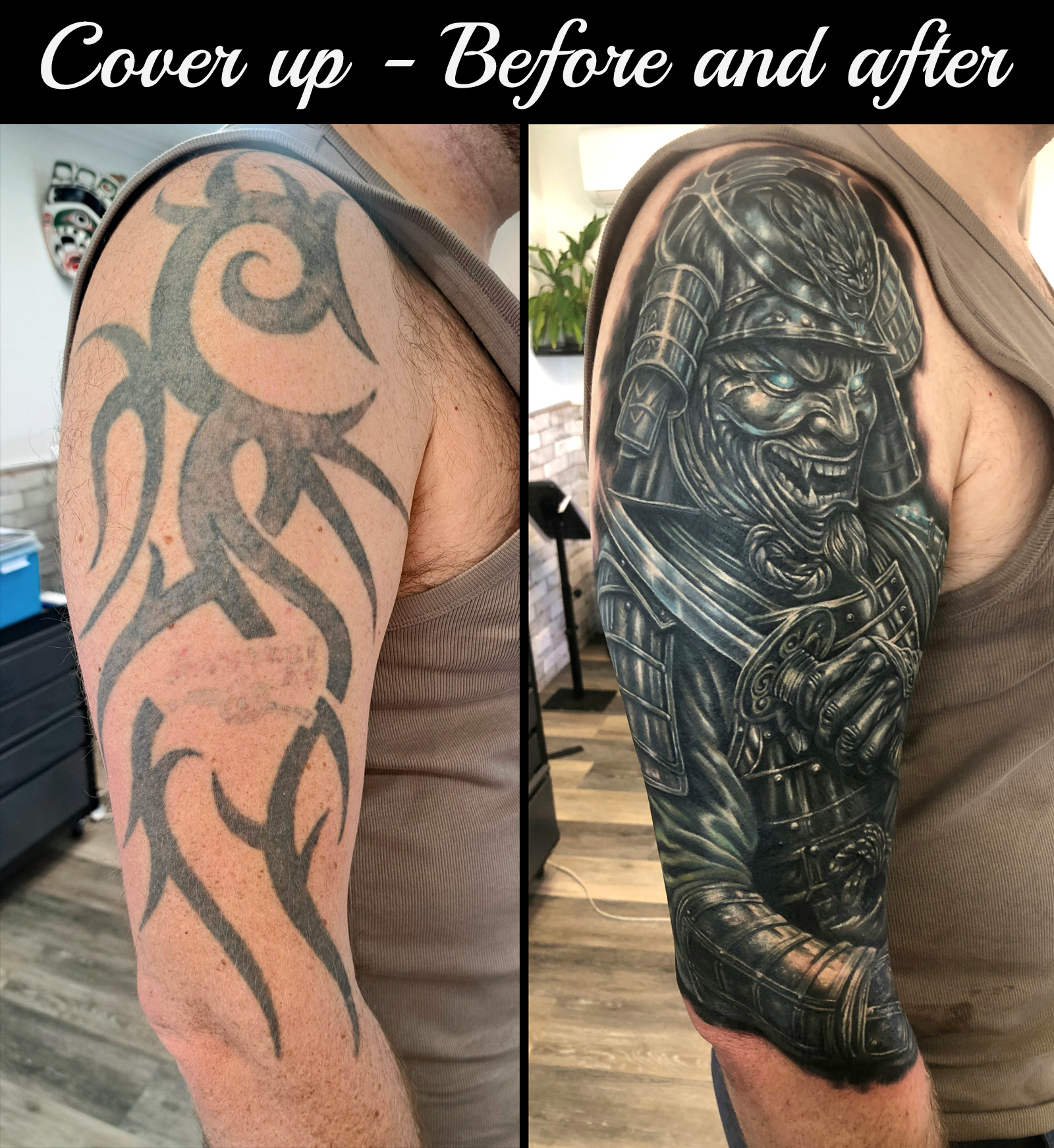Samurai tattoo in Auckland
