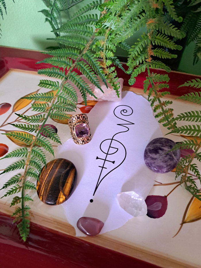 Magical sigil tattooing